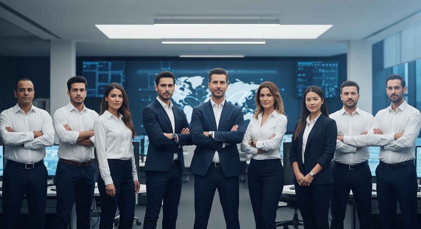 Professional logistics team